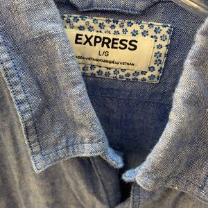 Express men’s denim shirt large